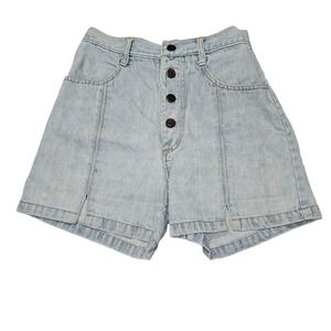 VTG No Excuses 90s Femme Fatale‎ High Waisted Denim Shorts Light Wash Sz 5